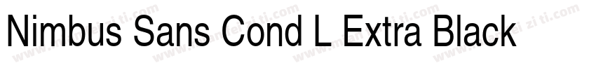 Nimbus Sans Cond L Extra Black字体转换